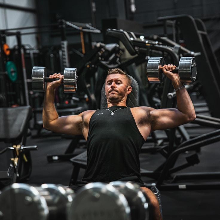 Professional gym with weight equipment